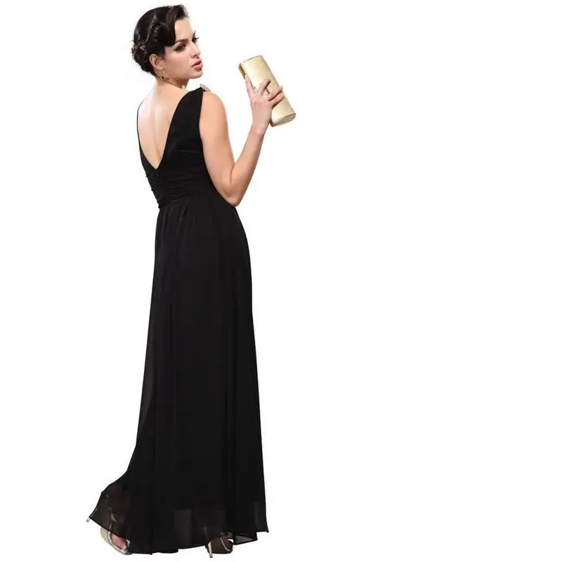 Милое шифоновое длинное платье большого размера женское модное с высокой талией