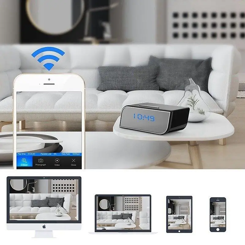 HD 1080P беспроводная Wi-Fi IP мини-камера с датчиком движения и будильником IR Cam |