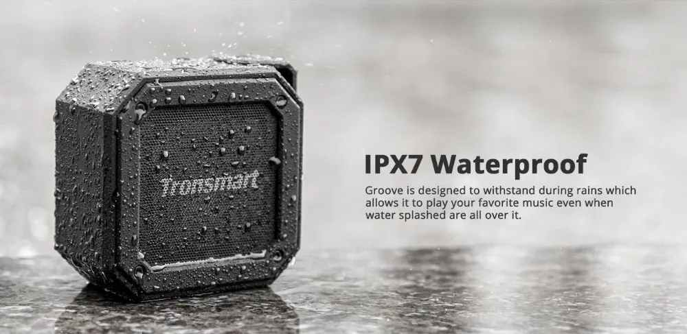 Tronsmart элемент паз Портативный Bluetooth Динамик IPX7 Водонепроницаемый превосходный бас 24 часов проигрывания на открытом воздухе Портативный мини Динамик