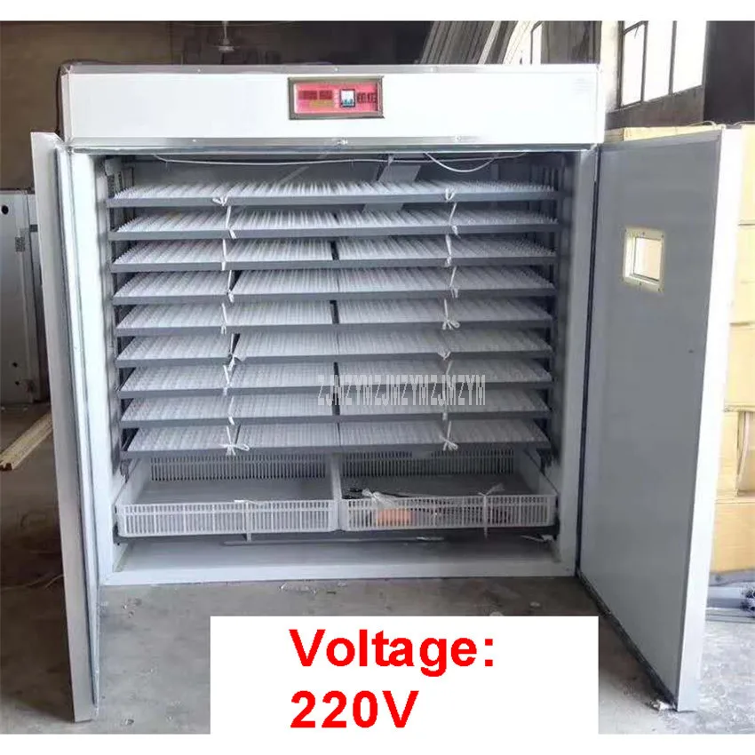 Voltage 220V Цифровой коммерческий автоматический инкубатор для яиц большой емкости 2112 шт. инкубационный инкубатор для яиц курицы, утки, гуся, птицы - Цвет: Voltage 220V