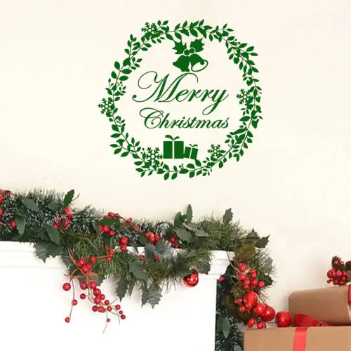 

YOYOYU Traditional Christmas Wall Sticker Home Decorative Wall Decals Merry Christmas Quotes KidsRoom Decor WallpaperY-738