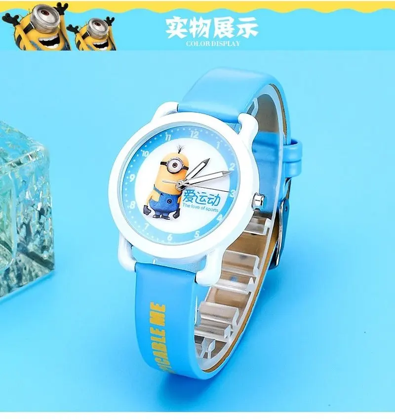 Модные и милые детские кварцевые часы с героями мультфильмов для маленьких