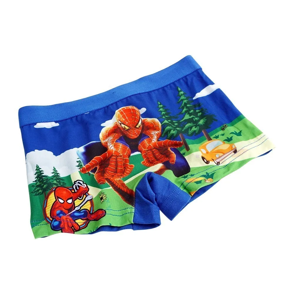 6 шт./лот трусы-боксеры нижнее белье для мальчиков детское удобные трусы с