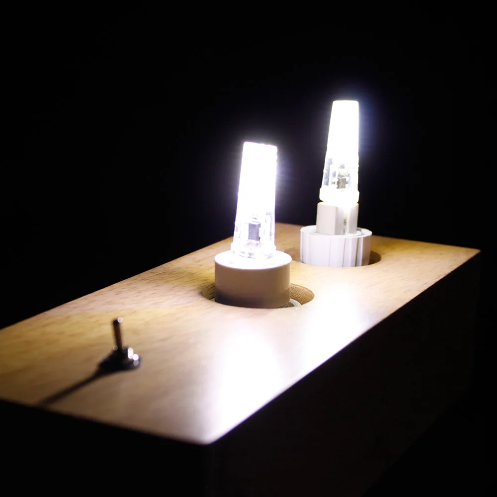 Светодиодная лампа KARWEN G4 3 Вт 6 9 12 в пост. Тока 220 В|cob g4|led lamp cobg4 bulb |