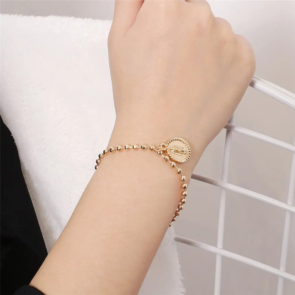 Irregular Coin Pendant Beads Women Bracelets &amp Bangles Summer Style For Female Fine Jewelry Best Gift | Украшения и аксессуары