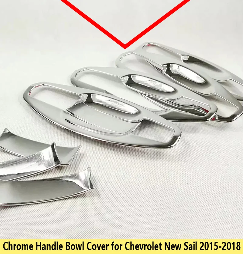 Для Chevrolet New Sail роскошные высококачественные хромированные ручки крышки чаши 2015