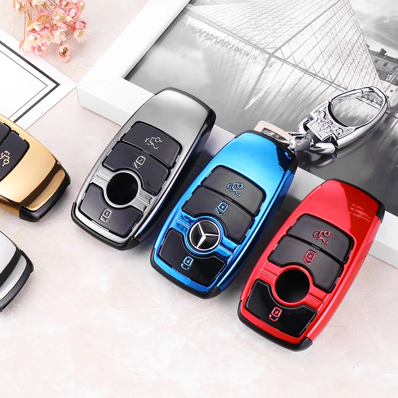 Кожаный чехол бумажник корпус для дистанционного ключа 2008 2016 2017 Mercedes Benz W203 W210 W211