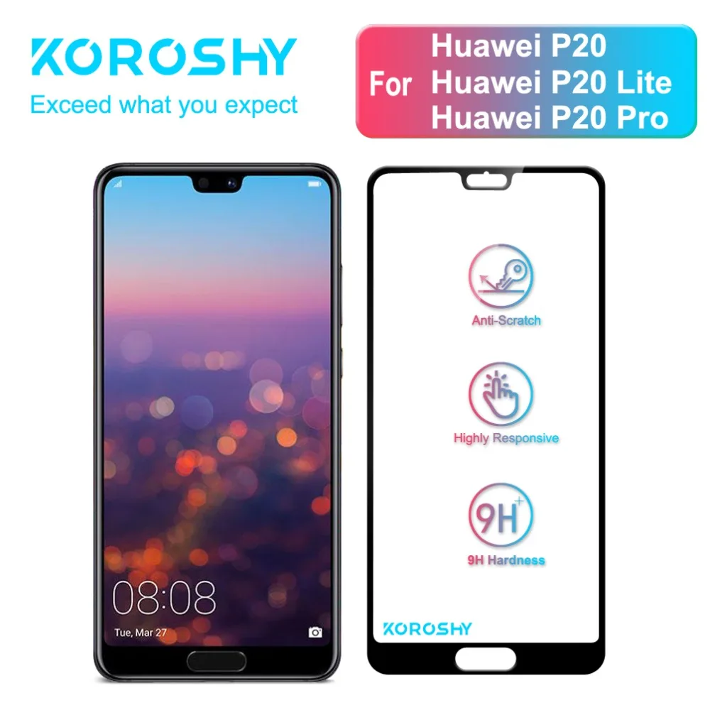 Закаленное стекло для Huawei P20 Lite Pro P20Lite P20Pro 9H|Защитные стёкла и плёнки телефонов| |