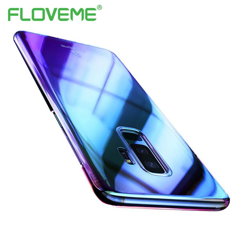 FLOVEME Жесткий чехол для телефона samsung Galaxy S9 S8 плюс Роскошный тонкий прозрачный