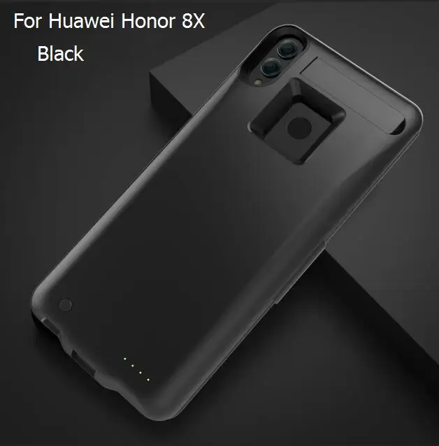 For Honor 8X Высокое качество 6800 мАч/10000 мАч Внешний блок питания задняя банка зарядное устройство USB чехол для huawei Honor 8X/8X Max чехол - Цвет: For Honor 8X