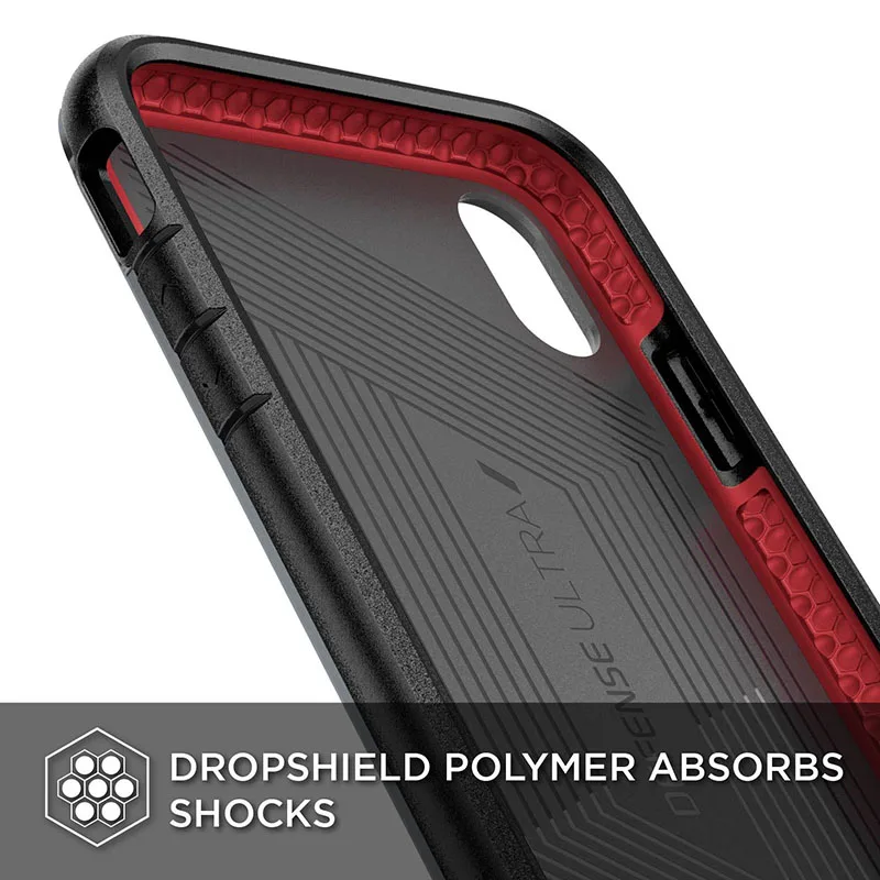 Чехол X Doria для защиты класса люкс iPhone XR XS Max алюминиевый чехол в стиле милитари
