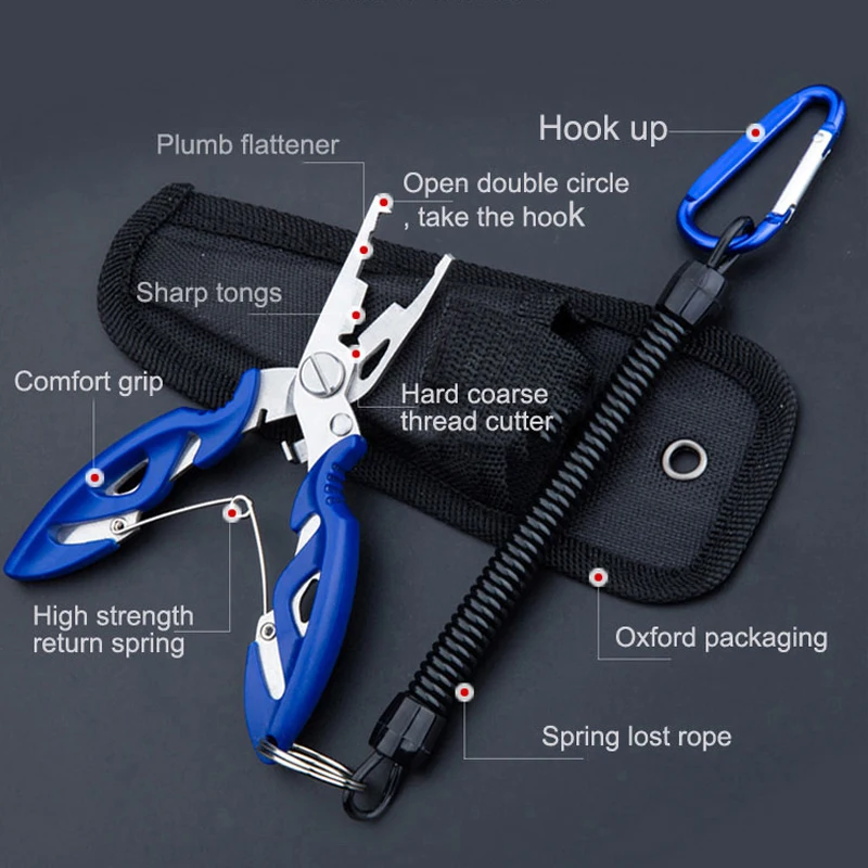 Миниатюрные рыболовные плоскогубцы из нержавеющей стали Нескользящие ножницы