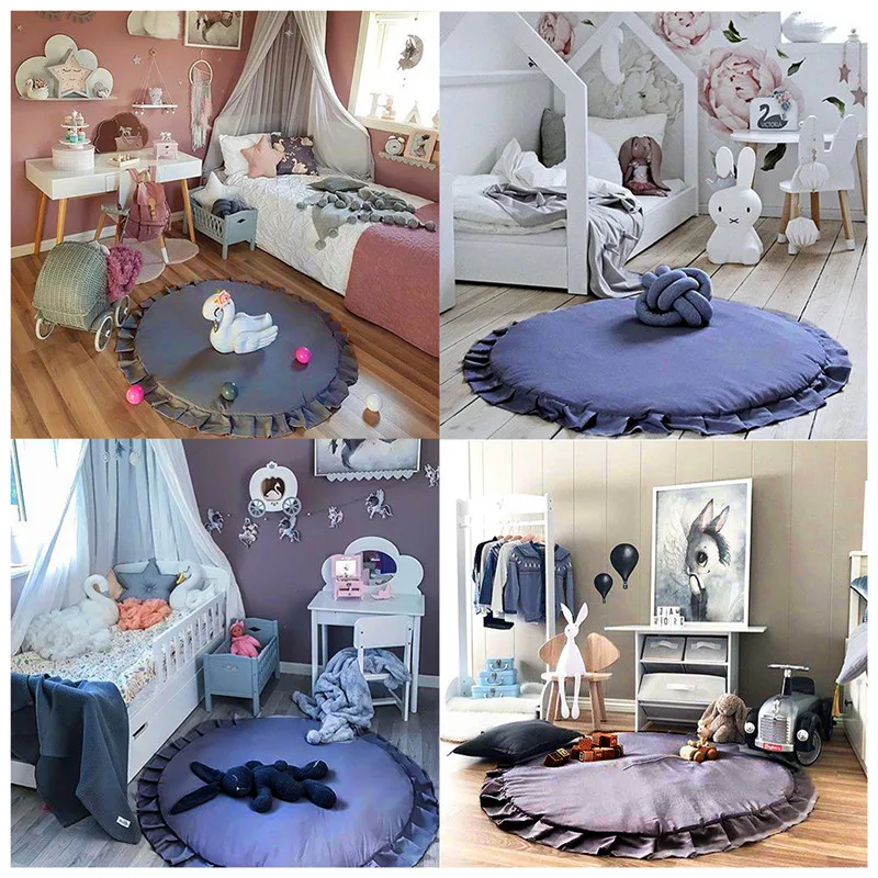 Коврик для игр с хлопковой подкладкой новорожденных Детский мягкий коврик