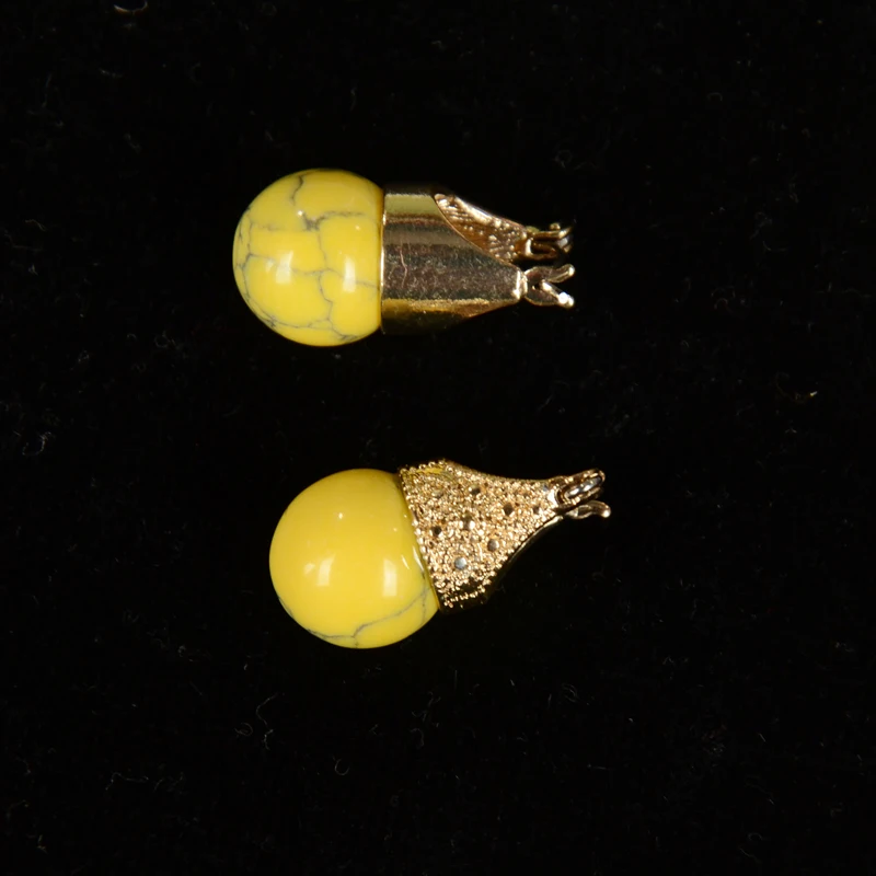 APY Accessories Vintage Style Red/Yellow Round Dangle Earring Classical Natural Stone Earrings for Women Fashion Jewelry | Украшения и