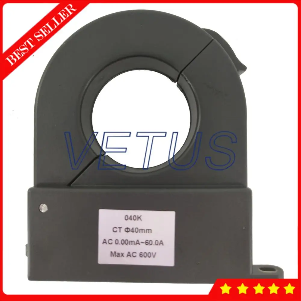 ETCR040K сдвоенный Тип CT коэффициент мощности клещи с датчиком утечки тока