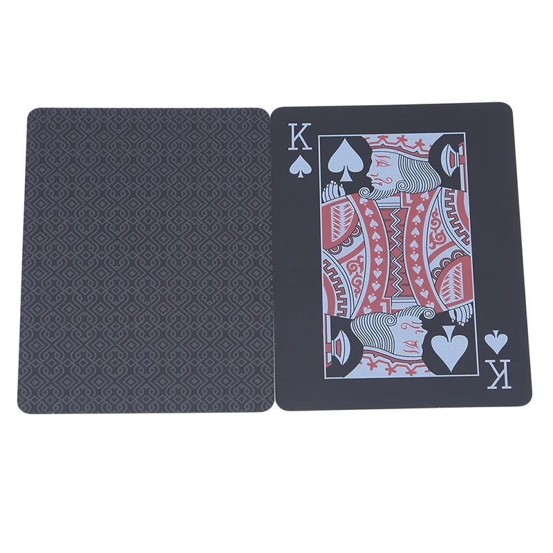 Baby Poker Waterproof Plastic PVC Playing Cards Set Black Color Card Classic Magic Tricks Tool Games | Игрушки и хобби