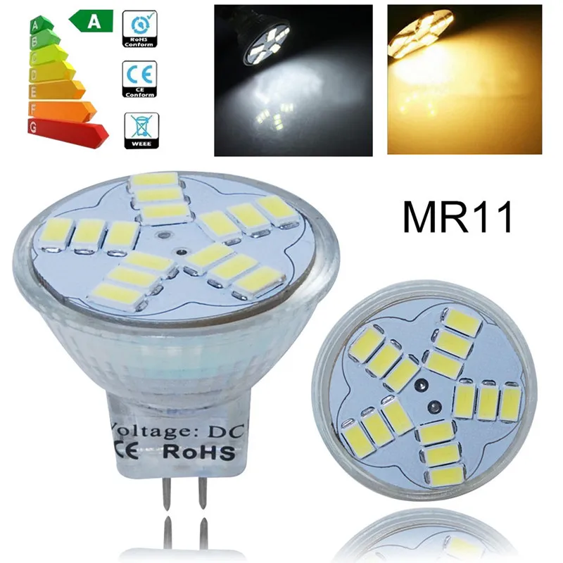 Лампада MR11 GU4 4W 15SMD 5630 Ampoule LED прожектор лампа дневной белый теплый свет свеча Luz