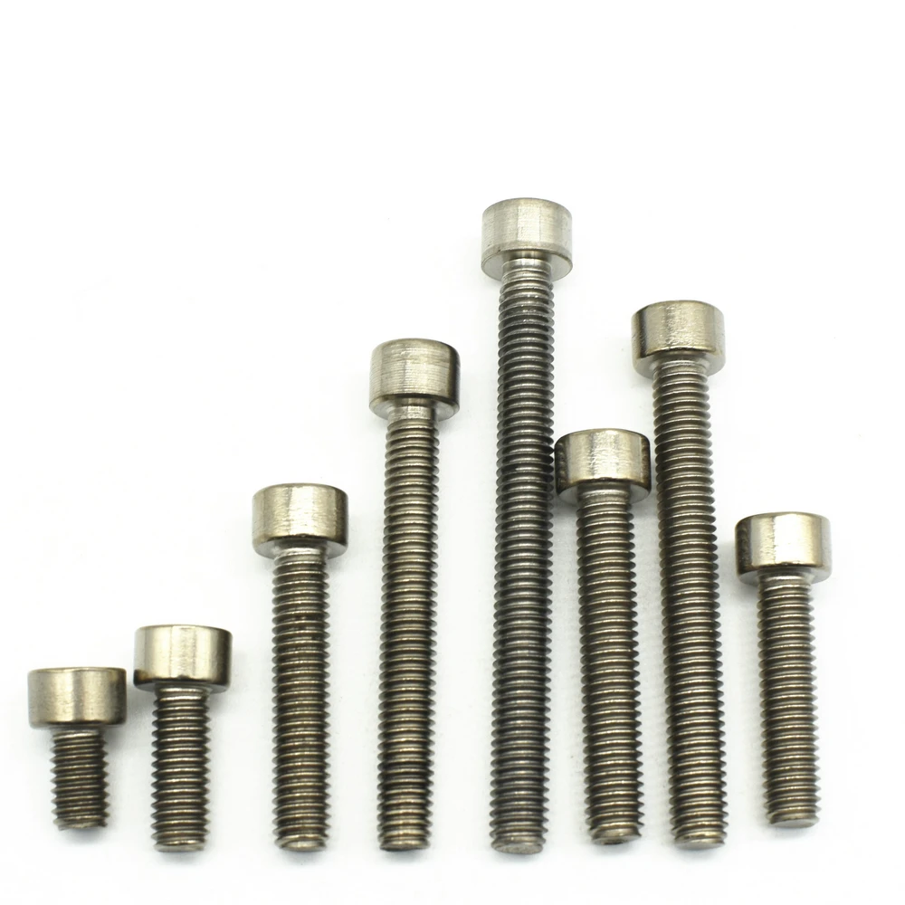 10 шт. M6 x10-120mm Ti Болт титановый болт колонна Шестигранная головка Шаг 1,0 мм Ti цвет класс 2 титановый винт Ti Застежка