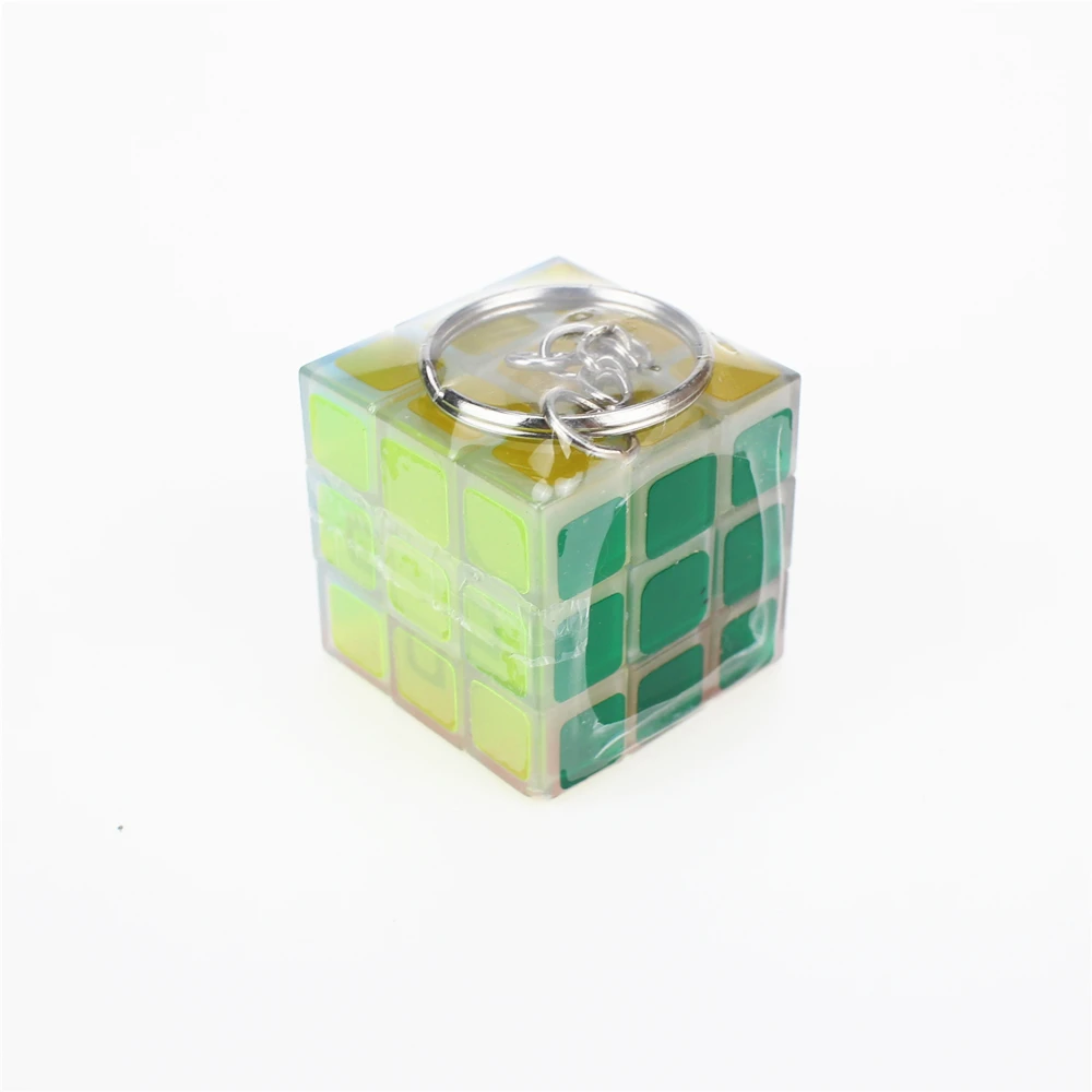 Zcube брелок магические кубики 3x3x3 Кубики-головоломки зеленый светильник
