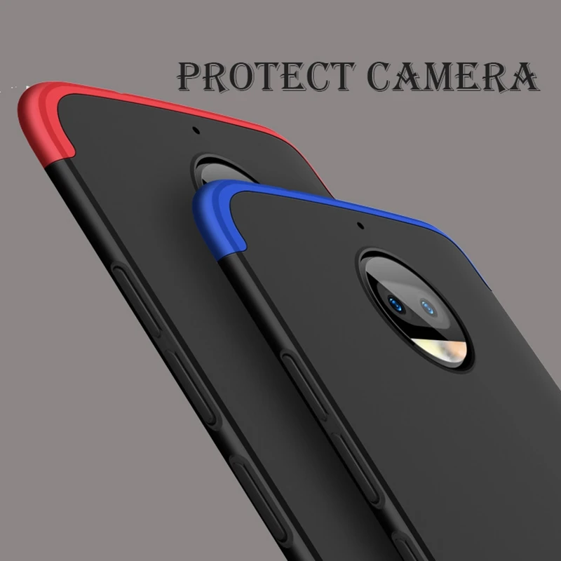 3 In 1 Matte PC Protection Ultra Thin Case for Motorola Moto G7 Power Shockproof G5S Plus G6 Fundas |
