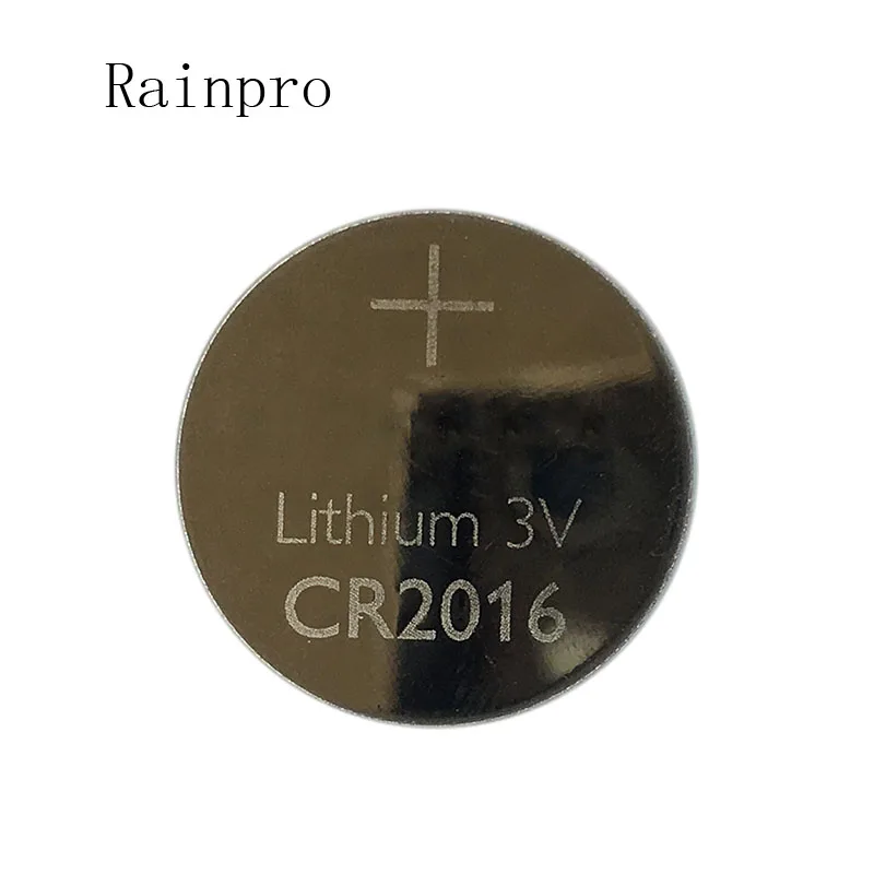 Rainpro 10 шт./лот CR2016 2016 Кнопочная батарея литиевая применяется для дистанционного