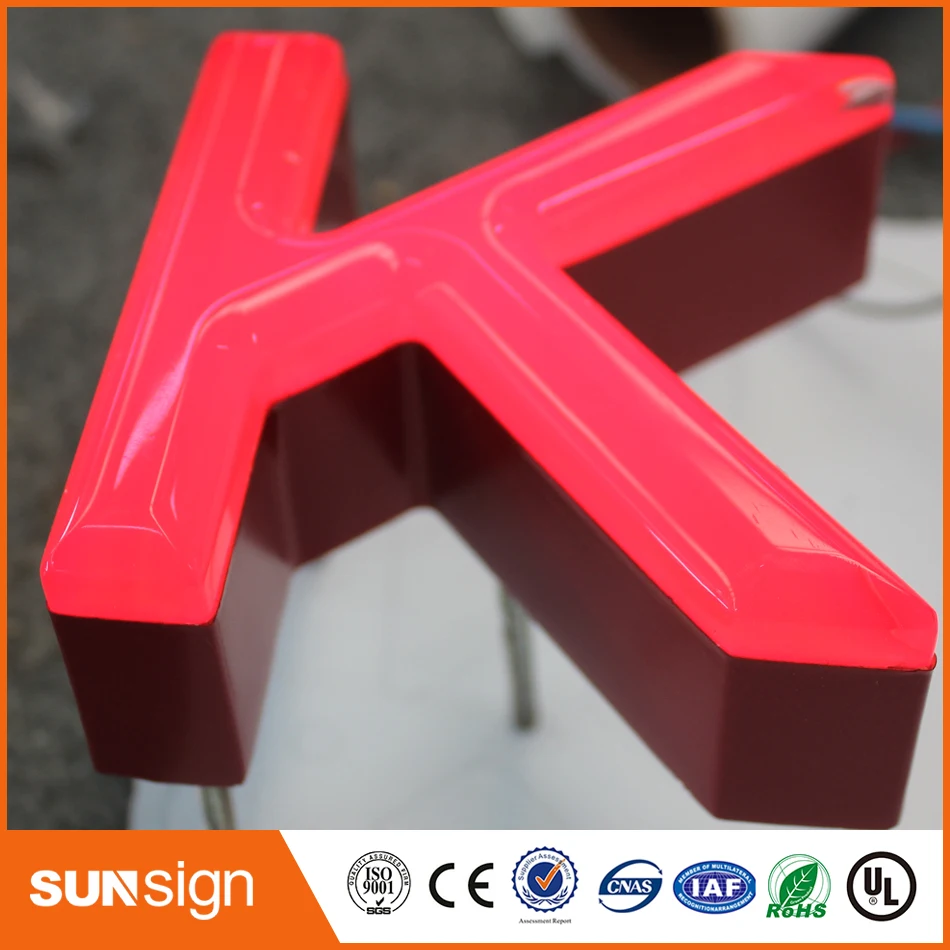 Popular design outdoor RGB frontlit letters and signs