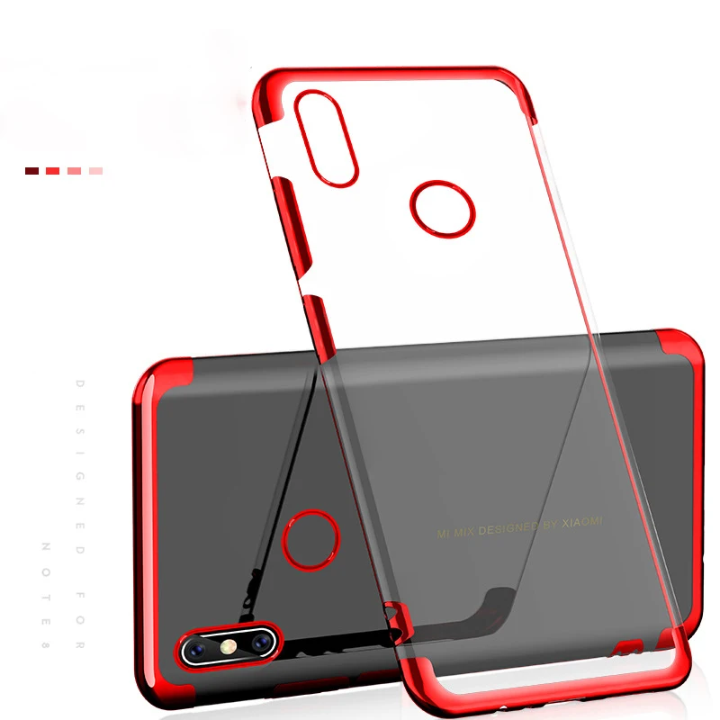 Luxury Plating Soft Cases for Xiaomi Mi 6X A2 Case Transparent Siliocone Cover Bumper Mi6X MiA2 5.99'' Funda |