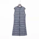 Бренд NewBang, Женский Длинный жилет, ульсветильник кие пуховые жилеты, женский пуховик, длинная облегающая куртка без рукавов, Двусторонняя куртка на молнии