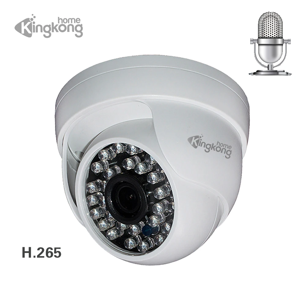 Kingkonghome 4MP 1080P IP камера Встроенный микрофон аудио наблюдение onvif ночное видение CCTV