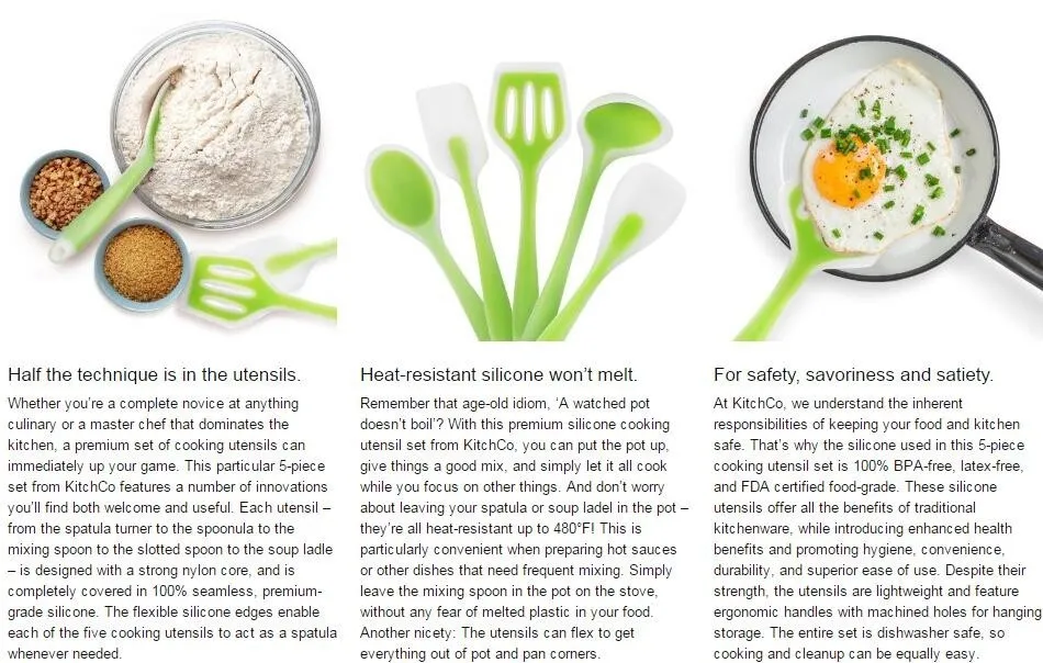 Набор термостойких кухонных принадлежностей WALFOS набор антипригарных