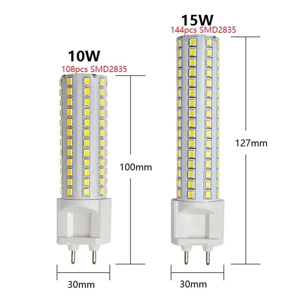 Светодиодная лампа G12 10 Вт 15 108 шт. 144 SMD2835 для AC85-265V высокая яркость освещение