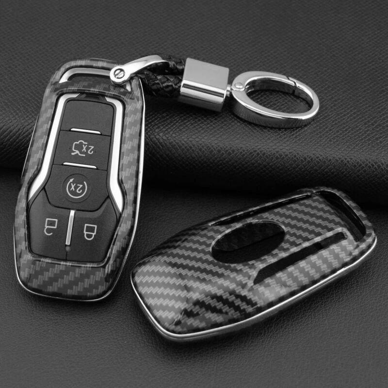 Защитная крышка смарт-ключа из углеродного волокна аксессуары для Ford |