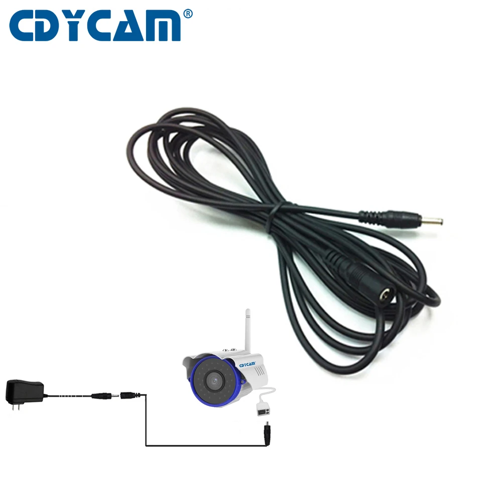 Cdycam адаптер питания Удлинительный кабель 12V2A 5,5*2,1 мм 1 метр 3 метра 5 метров 10 метров до 12V1A 12V2A CCTV аксессуары E1202