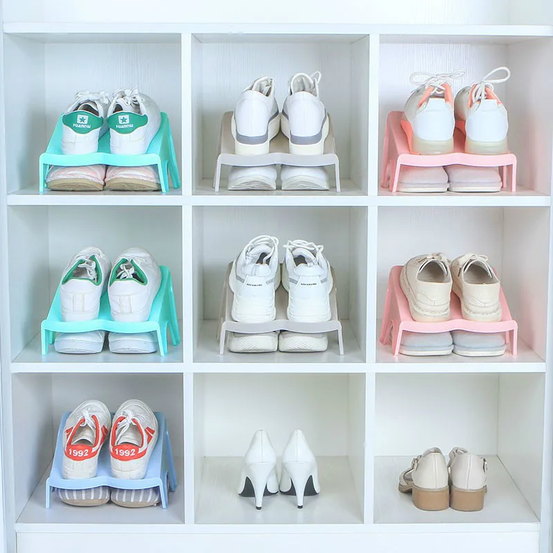 Двухъярусная стойка для обуви в гостиную студенческие общежития двухъярусная