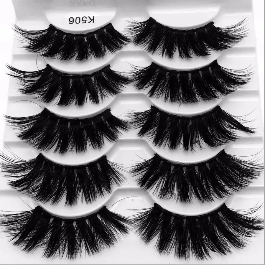 5pair 506 3/5/7/13Pairs3D норки волосы Накладные Eyelashes15-25 мм ресницы толстые длинные тонкие пышная Праздничная не тестировано на норковые ресницы инструменты для макияжа - Цвет: 5pair 506