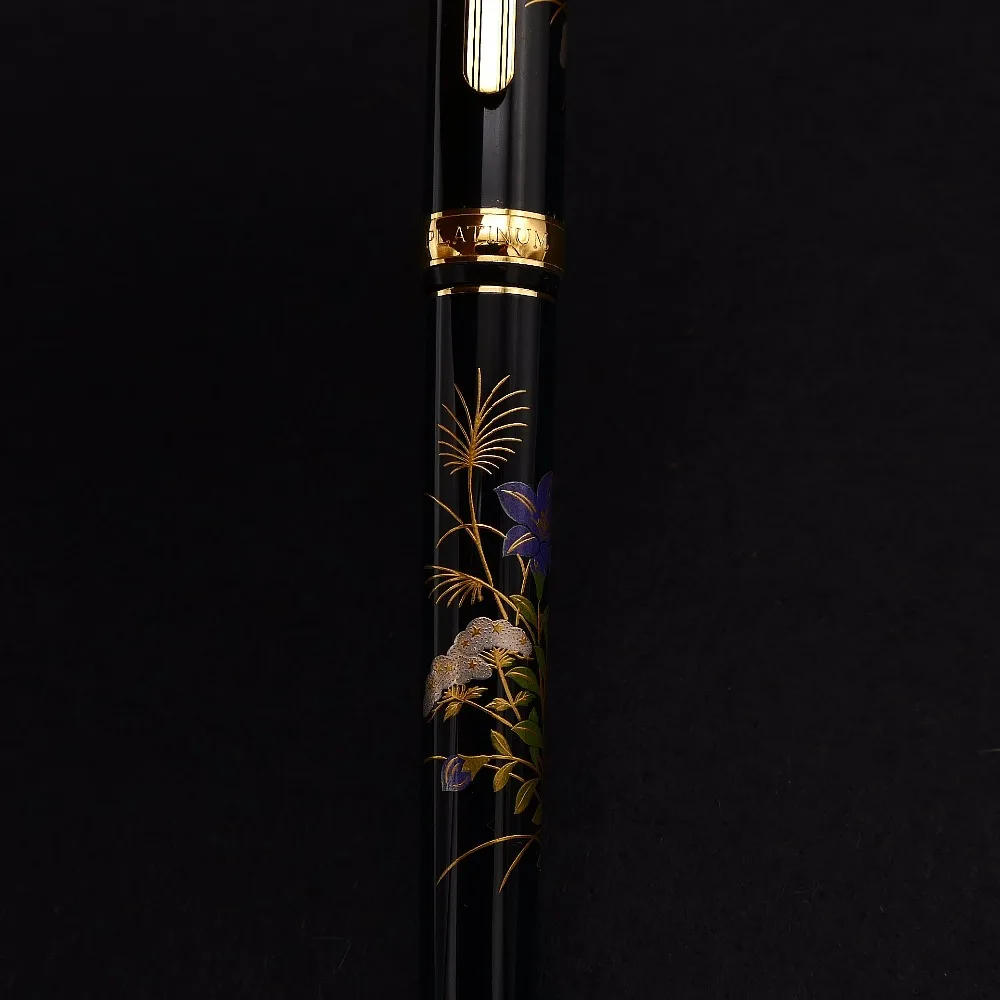 Перьевая ручка Platinum Japan Urushi maki e с наконечником 18K в японском стиле цвет
