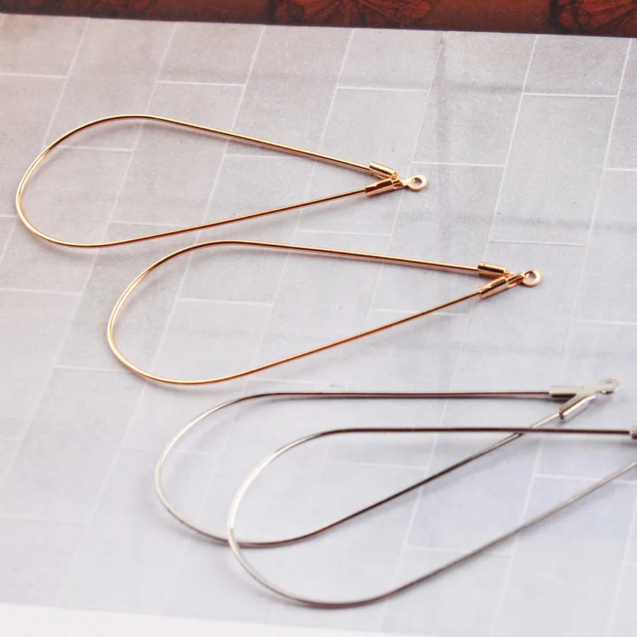 4 шт. золотая серебряная цветная слезы капля воды серьги коннектор кольцо сделай