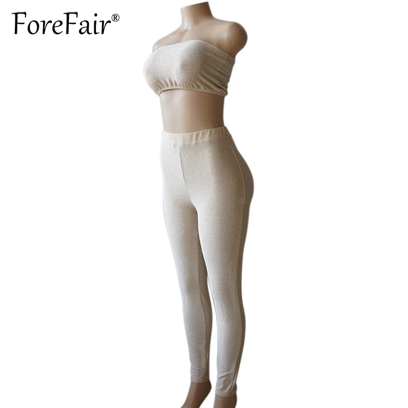 Женский спортивный костюм Forefair облегающий эластичный Топ без бретелек длинные