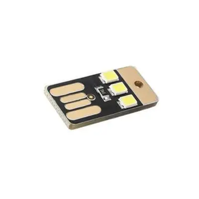 1 шт. новинка Портативная USB лампа для карточки светодиодный брелок ключей мини
