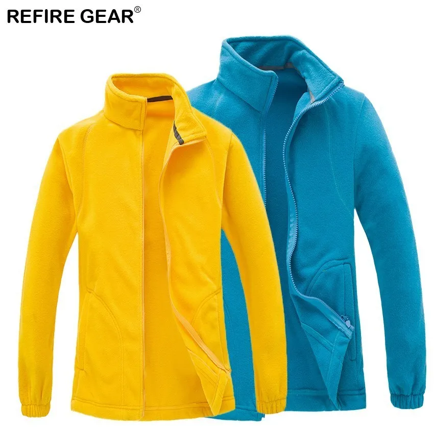Мужская и женская зимняя флисовая куртка Refire Gear уличная спортивная теплая