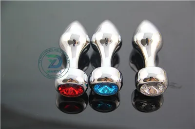 Dingye серебристые из нержавеющей стали алмазные Кристальные анальные стандартные