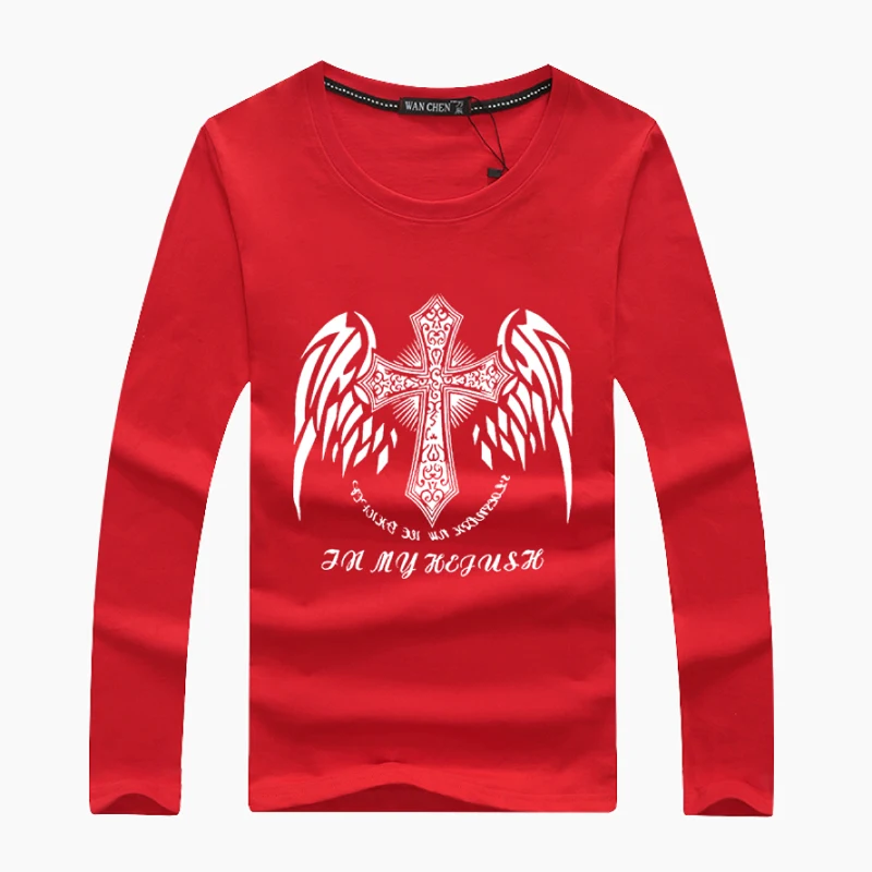 2017 Футболка с принтом Креста оптовая продажа модные брендовые летние длинные