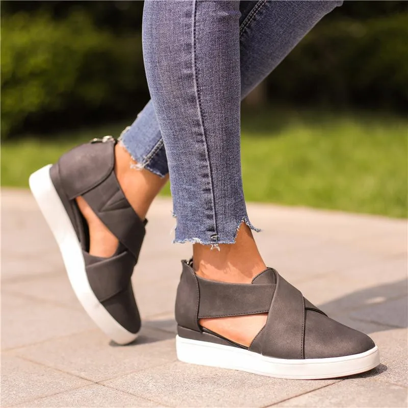 LASPERAL/Женская Вулканизированная обувь на танкетке сезон осень женские замшевые