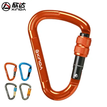 

outdoor rock climbing mountaineering equipment mountaineering pear-shaped main lock safety lock hook fast Quickdra