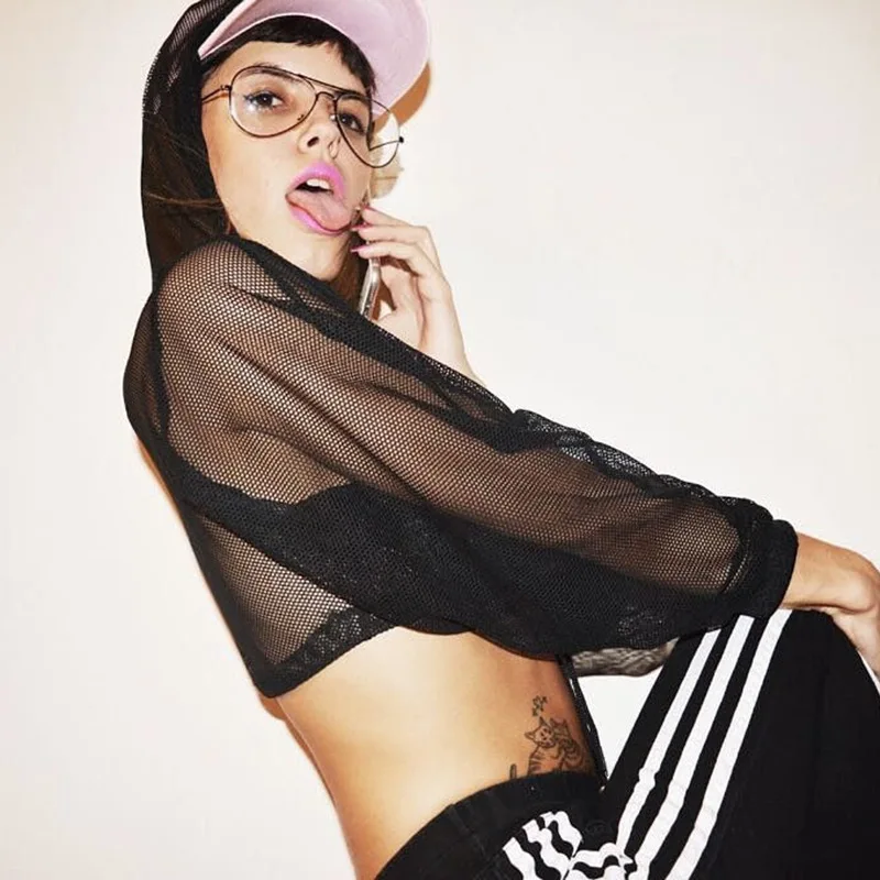 Женская прозрачная куртка с голограммой белая/черная летняя одежда для