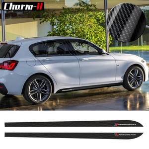 2pcs New Style M Performance Side Skirt Sill Stripe Decals Stickers for BMW 1 Series F20 F21 118i 120i 125i 128i 135i M Sport