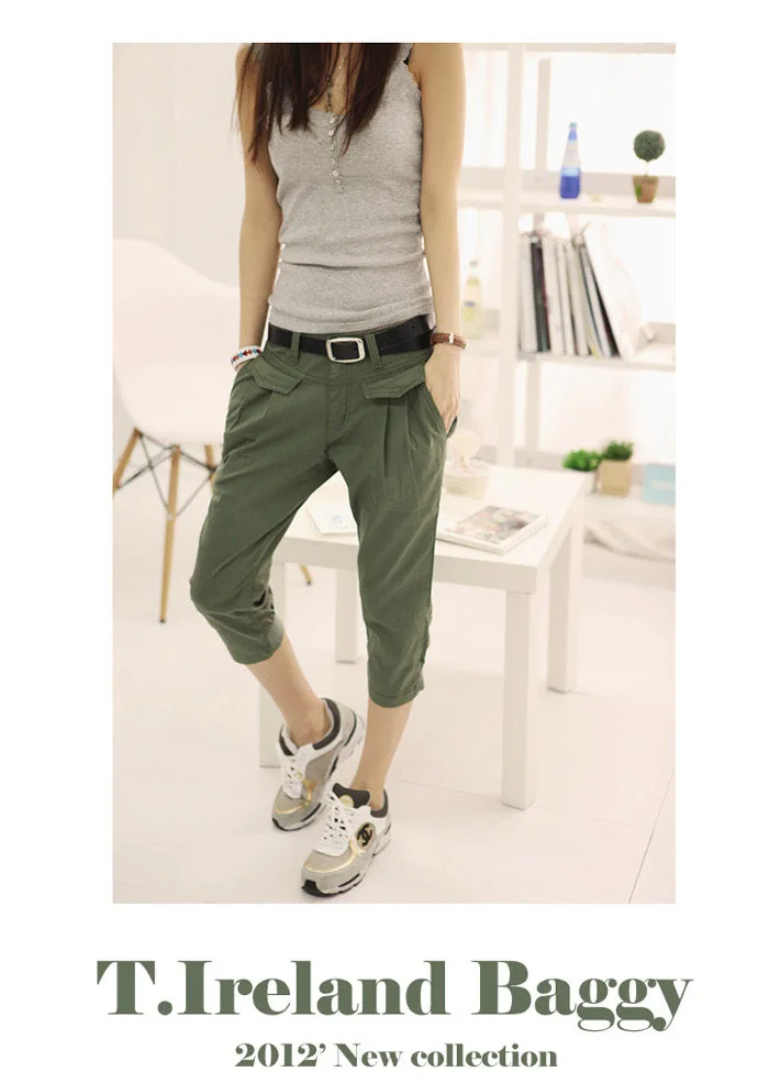 Повседневные брюки женские большие размеры осенние тонкие повседневные