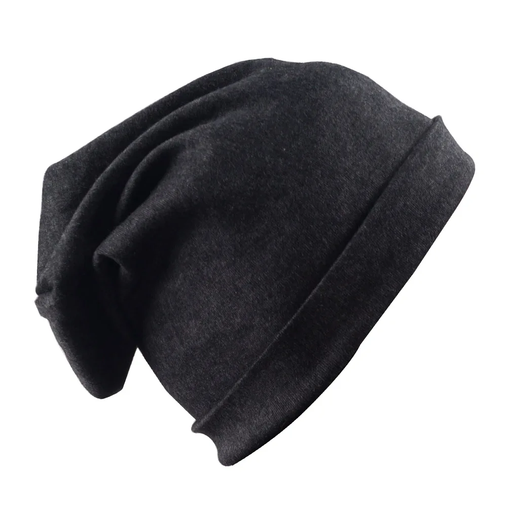 Женские вязаные хлопковые шапки 20 цветов унисекс для весны и осени Теплые