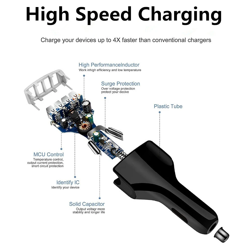 Автомобильные зарядные устройства для быстрой зарядки QC3.0 Qualcomm Quick Charge 3 0 быстрая