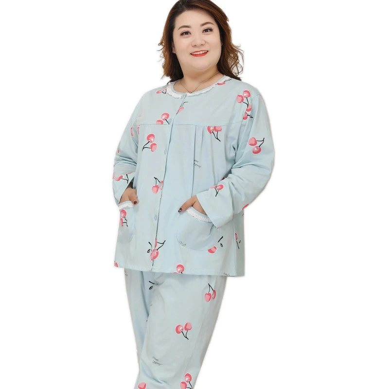 Размера плюс 130 кг XXXXXL сладкий пижамы комплекты Женская летняя обувь на тонком 100%